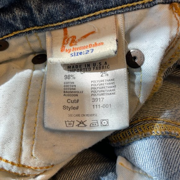 Citizens of Humanity Distressed Raw Hem Straight Leg Low Waist Ankle Jeans 27 - Picture 8 of 9